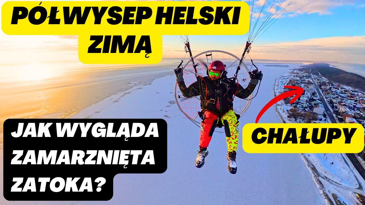 Półwysep Helski zimą. Jak wygląda z góry?