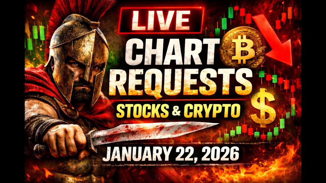 LIVE Chart Requests 📈 January 22, 2026 | Stock & Crypto Market Breakdown (Overkill Investing Club)