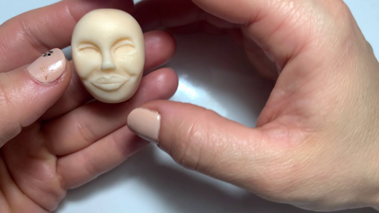 How to Make a Fondant Face Step by Step - Fondant Woman Face Tutorial - Sugar Paste Face Tutorial