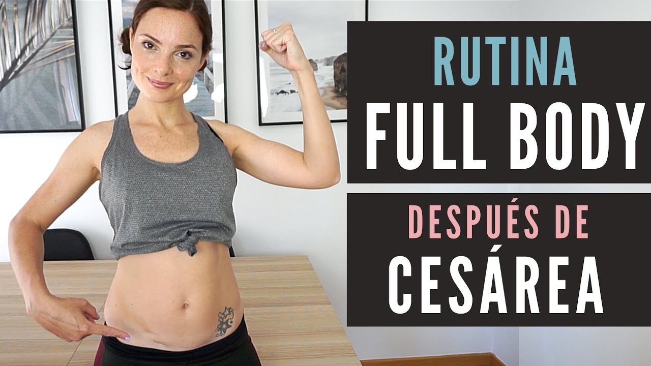 Rutina EJERCICIOS Recuperación de #CESÁREA - FULL BODY 10MIN 🔥- 6 MESES - Recupera tu figura