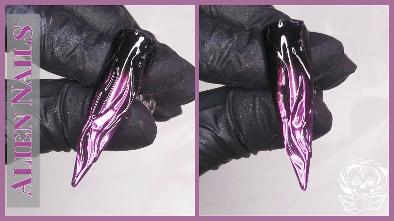 3D Gel Alien Nails