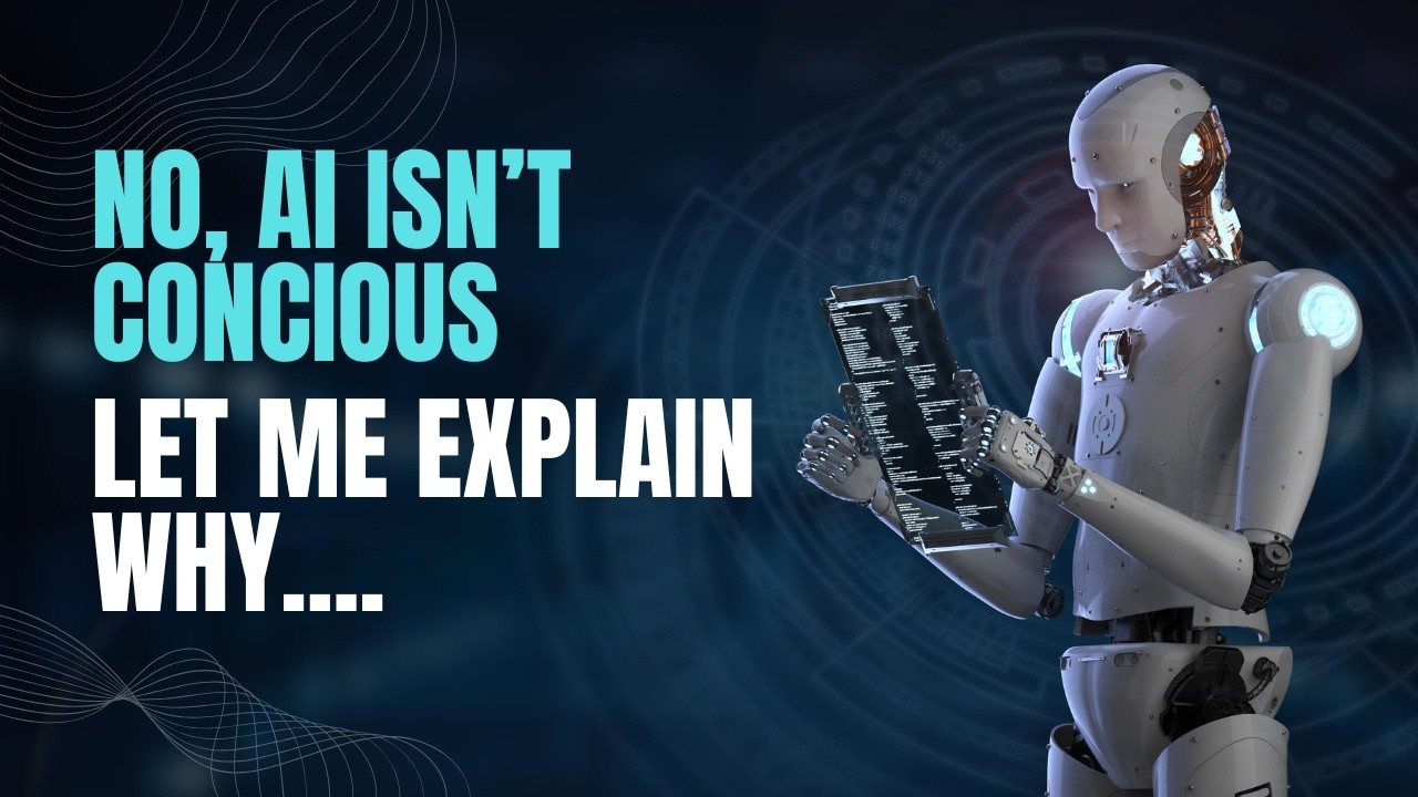 No, AI isn't alive or concious. I explain in very basic terms how LLMs are trained and work.
