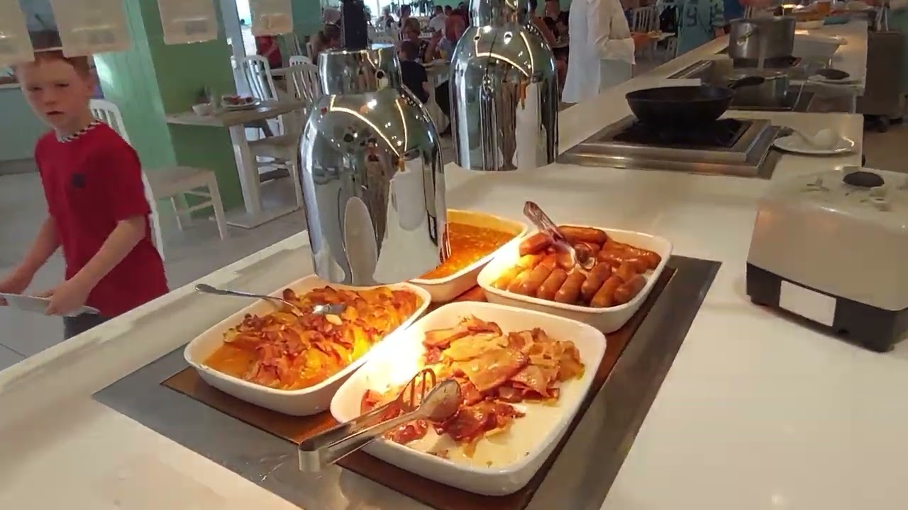 Breakfast at the Bouganville Playa Hotel, Tenerife.