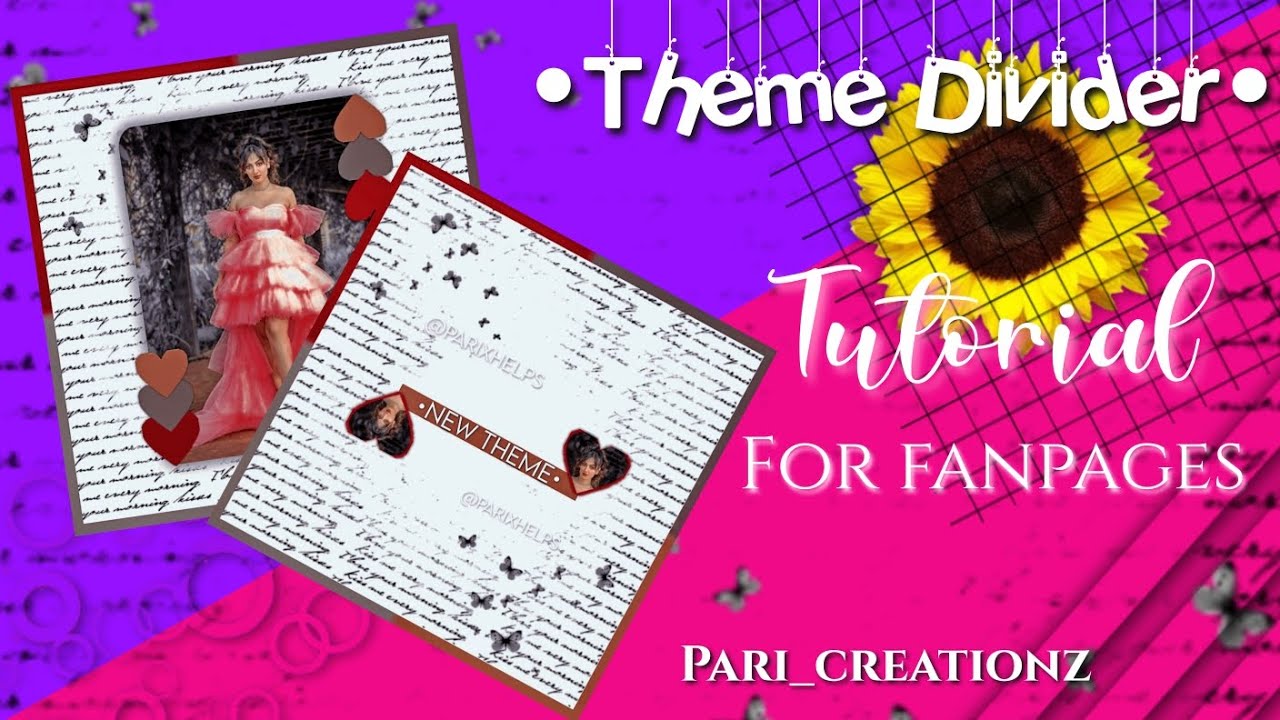 𝐇𝐨𝐰 𝐭𝐨 𝐦𝐚𝐤𝐞 𝐭𝐡𝐞𝐦𝐞 𝐝𝐢𝐯𝐢𝐝𝐞𝐫𝐬 𝐟𝐨𝐫 𝐟𝐚𝐧𝐩𝐚𝐠𝐞𝐬 || theme divider tutorial picsart 🌸||&bull;Pari_creationz&bull;||