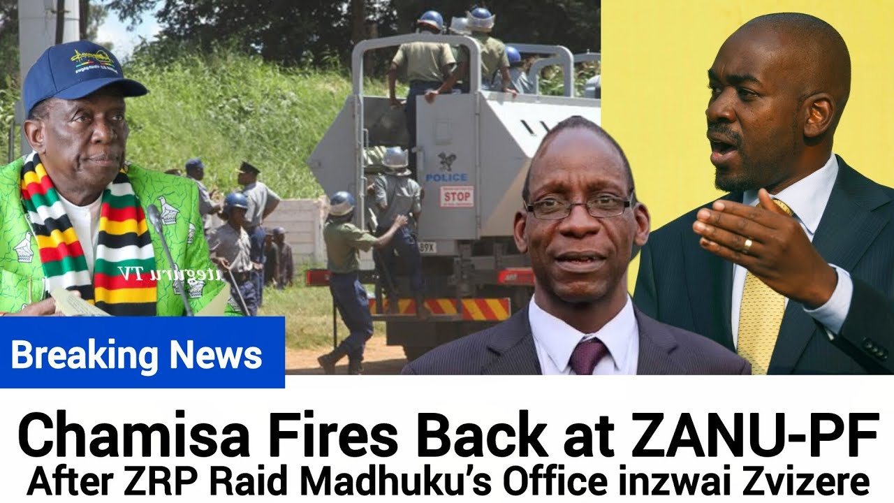 Chamisa Fires Back At ZANU-PF After ZRP Raid Madhuku’s Office inzwai Zvizere