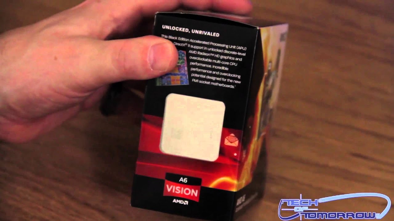AMD A6-3670K APU 2.7GHz Socket FM1 Black Edition Unboxing and First Look
