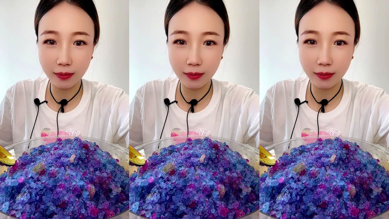 ASMR SHAVED ICE EATING / MUKBANG 