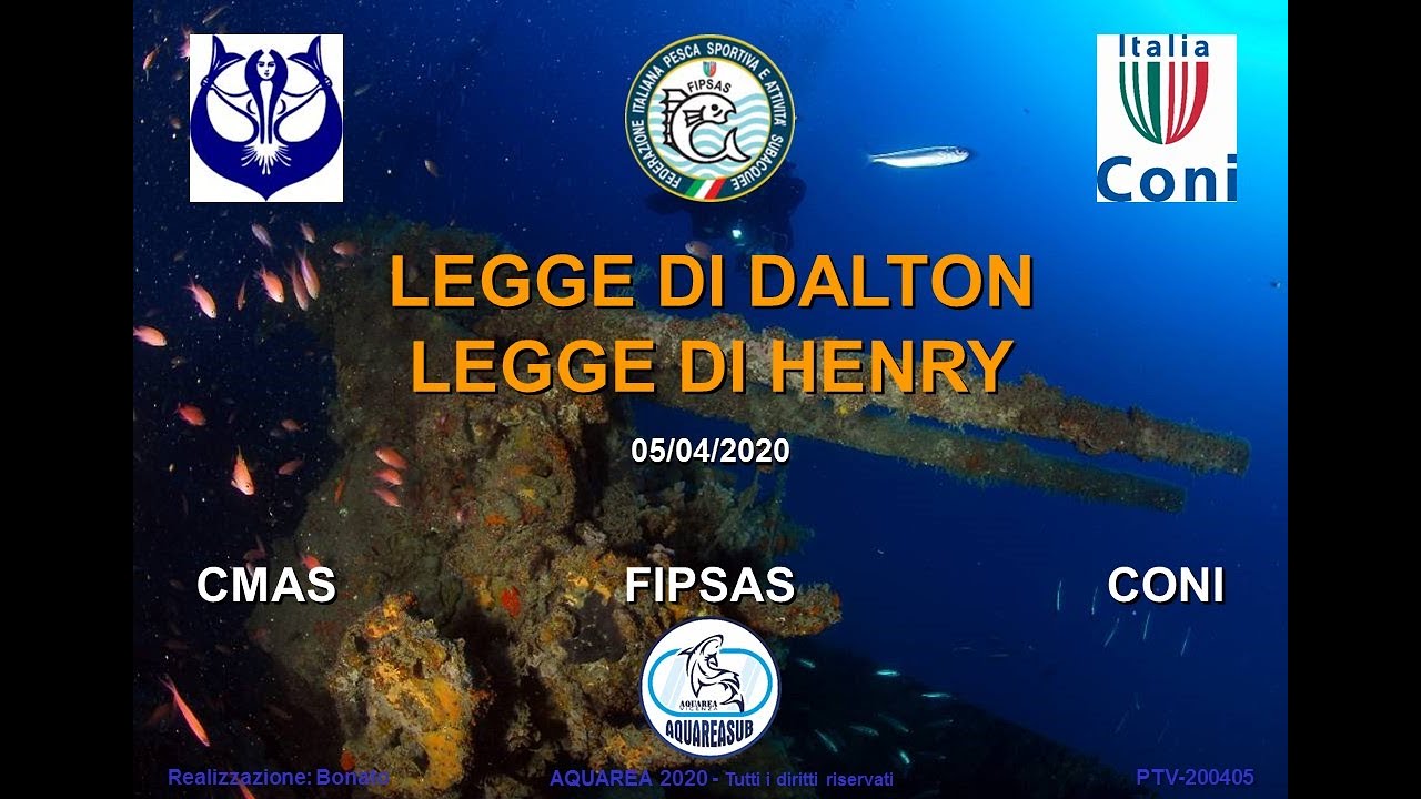 Aquarea Sub -Legge di Dalton e Henry