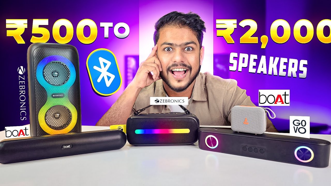 I Tested TOP 5 Best Portable Bluetooth Speakers from ₹500 To ₹2000 🤯