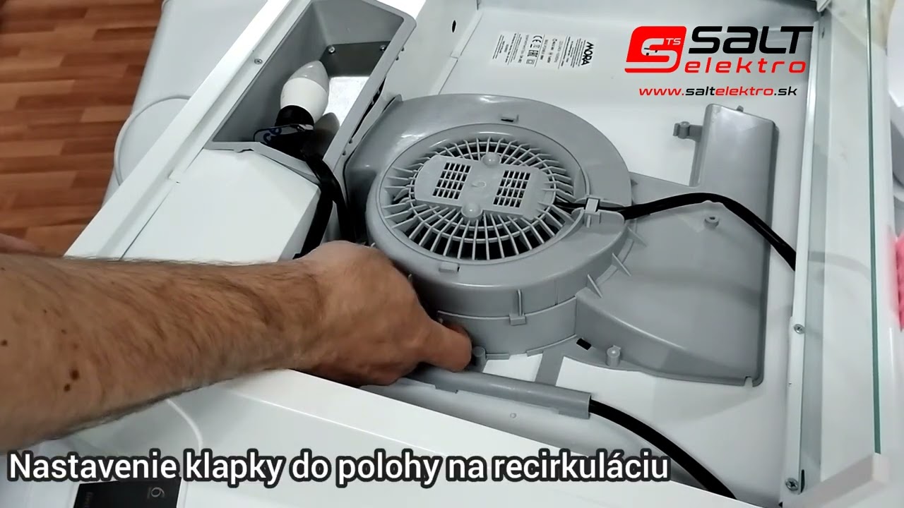 Nastavenie sp&auml;tnej klapky (recirkul&aacute;cia/odťah) | Podskrinkov&eacute; digestory MORA | SaltElektro.sk