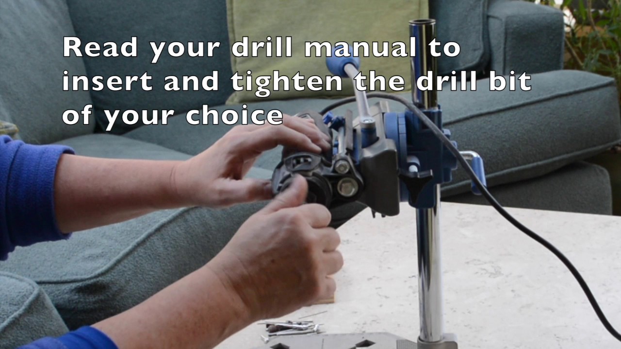 Using a Dremel Work Station (drill press)