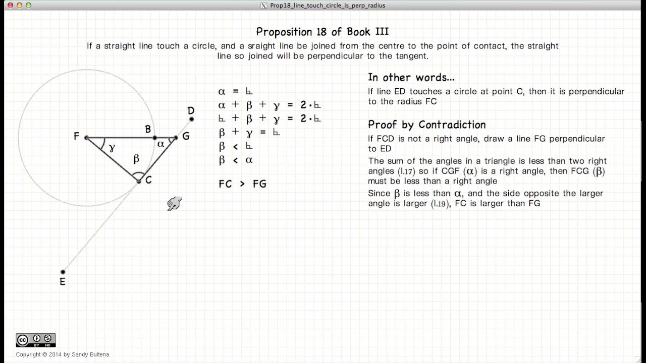 Euclid's Elements Book 3 - Proposition 18