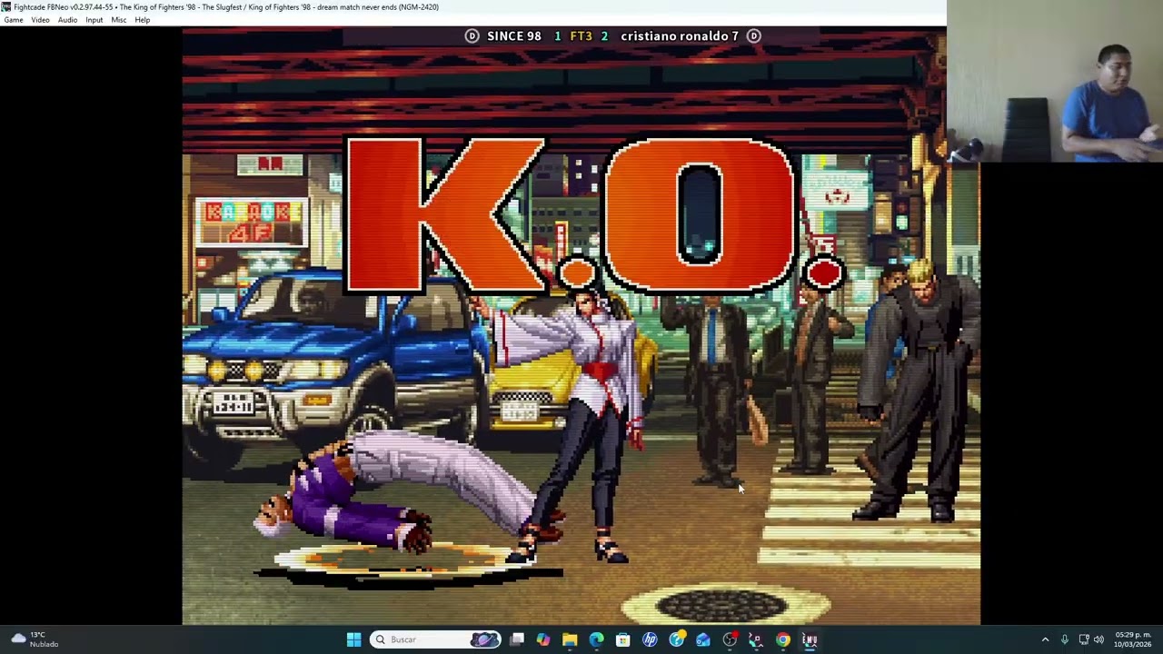 The king of figthers 98 - SHIZURU , MATURE Y YAMASAKY en fighcade 2
