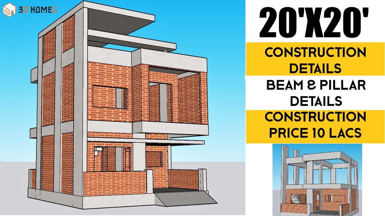 20x20 House Plans | Small House Design | 20x20 Ghar ka Naksha | 20x20 Construction ka Naksha