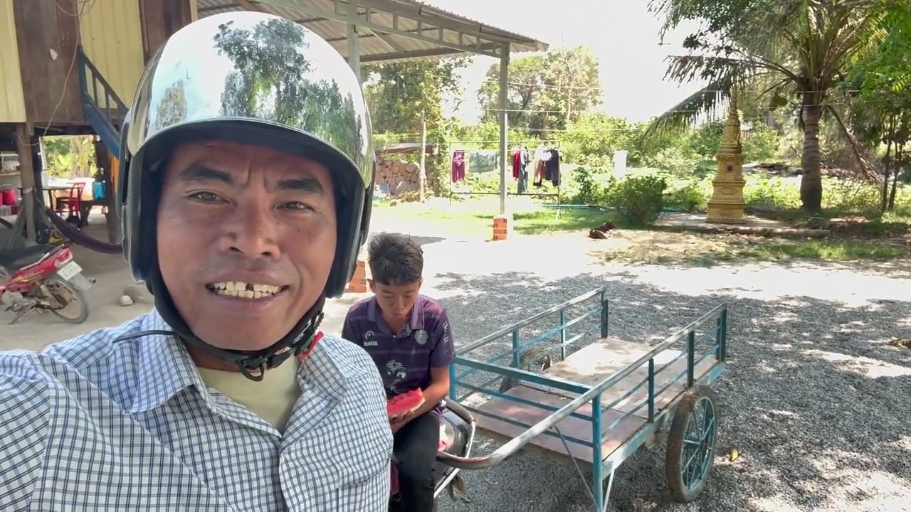 I'm heading to Battambang City to pick up a new scooter.