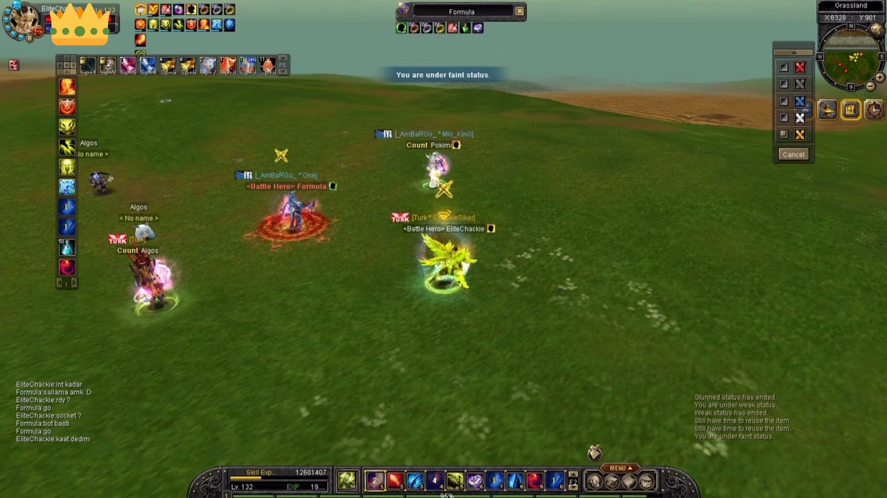 Silkroad Online-Feronia EliteChackie(Hybird spear) vs Formula(Warior Warlock)