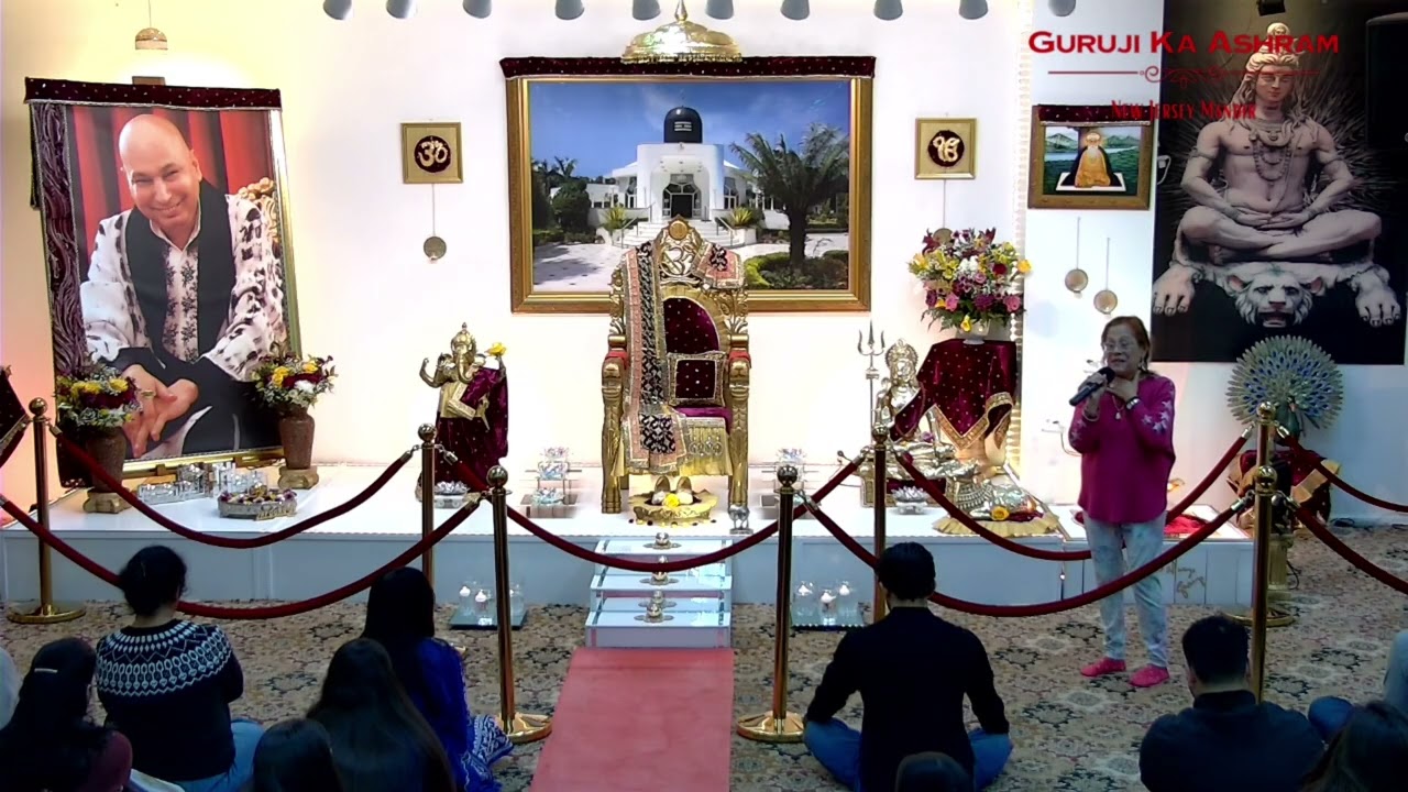 Satsang By Rashmi Aunty- Guruji Ka Ashram - New Jersey - USA - Somerset Temple