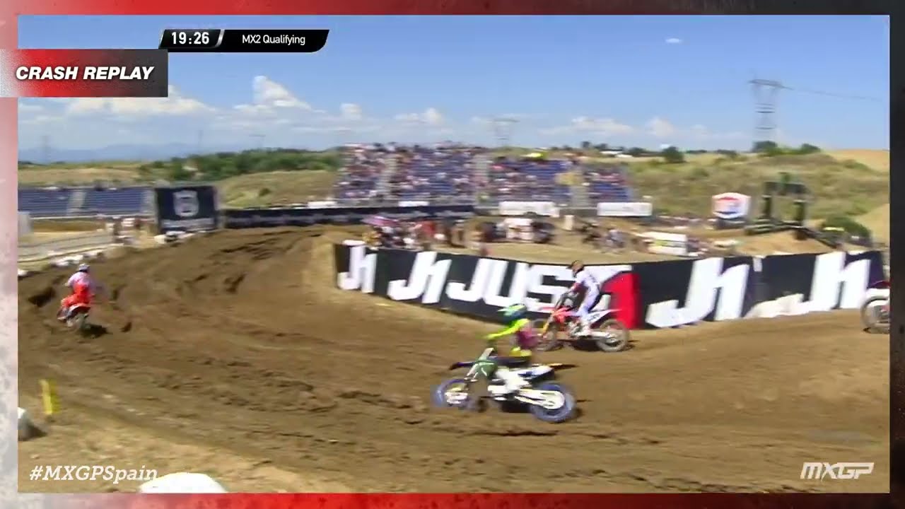 Farres down | MX2 Qualifying Race | MXGP of Spain 2022 #MXGP #Motocross