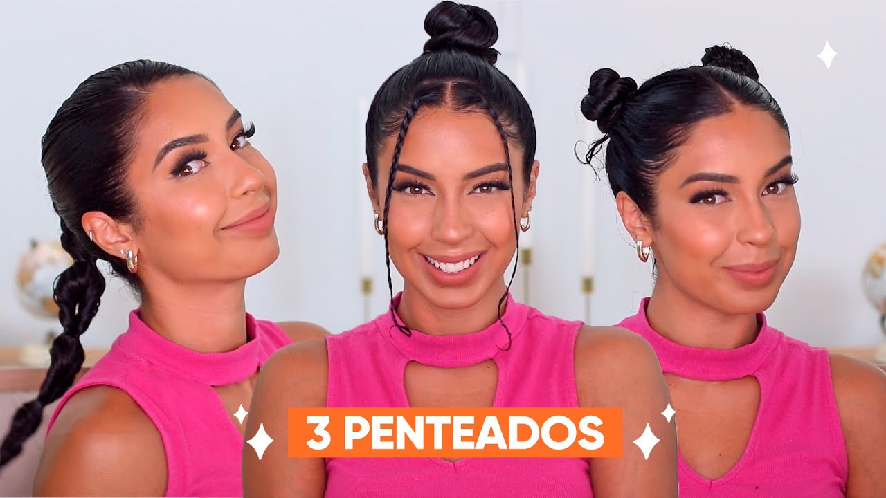 COMO FAZER 3 PENTEADOS FÁCEIS PRA USAR NO DAY AFTER - INSPIRADO NO TIKTOK | JULIANA LOUISE