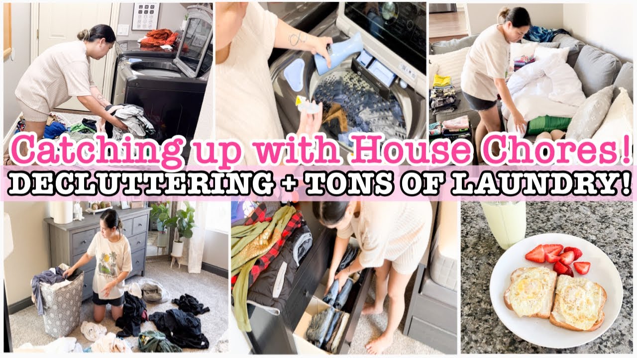 EXTREME LAUNDRY MARATHON + DECLUTTERING AND ORGANIZING | LAUNDRY MOTIVATION + DECLUTTER WITH ME 2023
