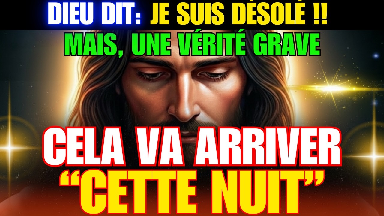 Dieu avertit : Je suis désolé, mais tu es rejeté maintenant