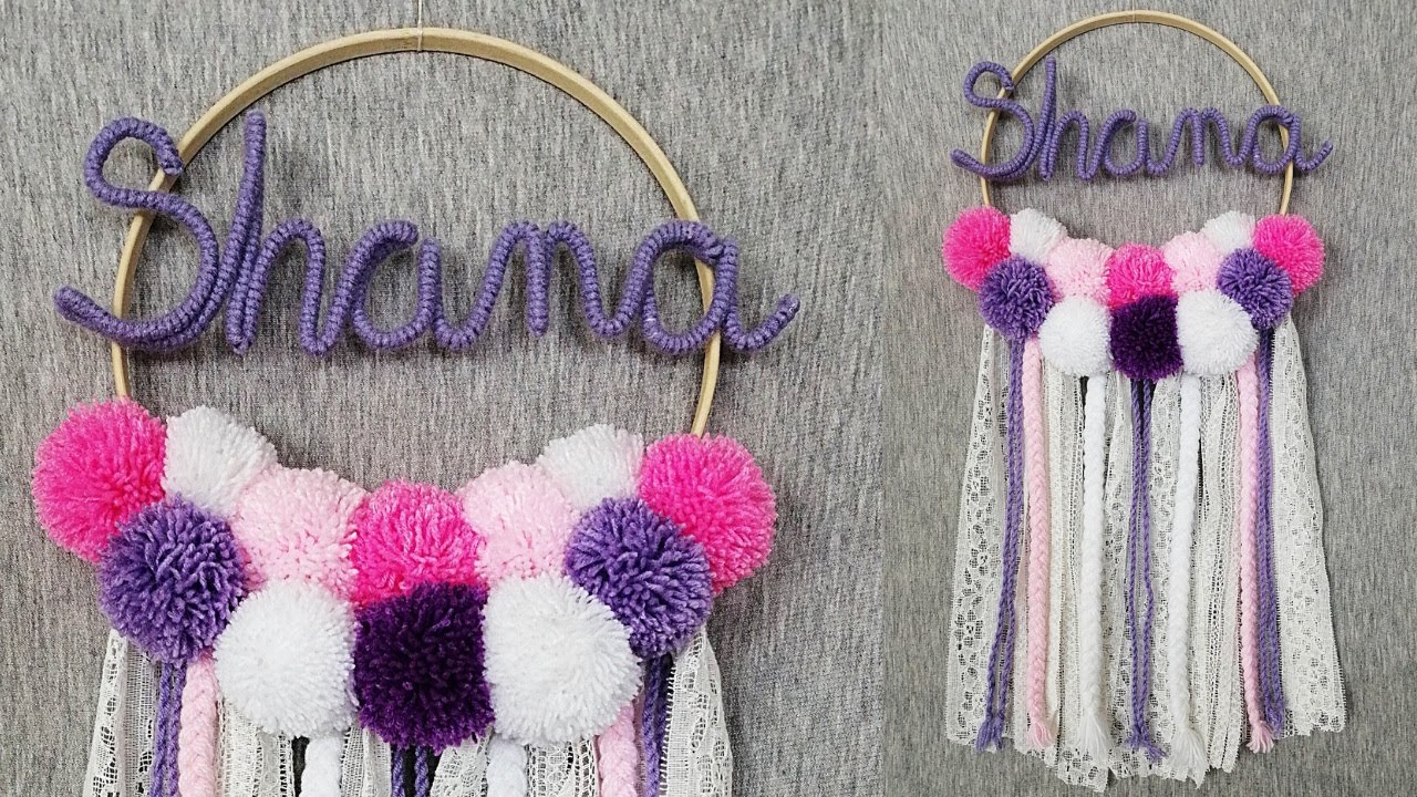 DIY ATRAPASUEÑOS con NOMBRE (paso a paso) | DIY Dreamcatcher with Name