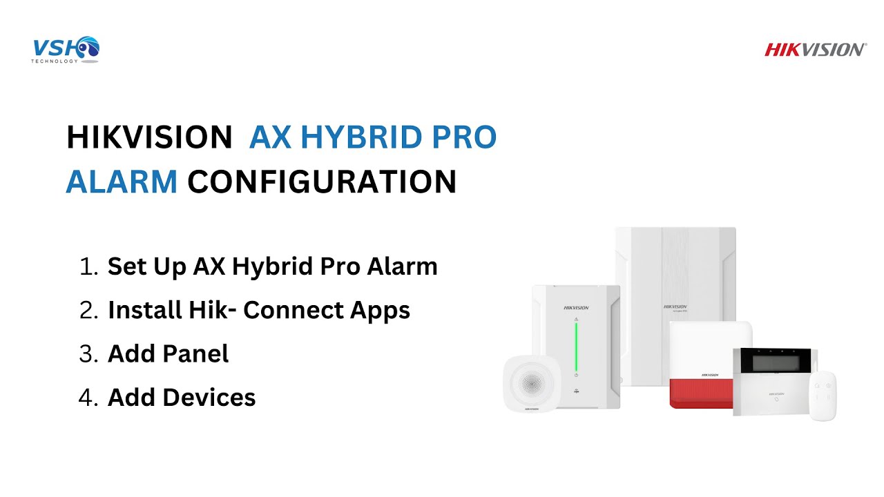 HOW TO SETUP HIKVISION AX HYBRID PRO ALARM 2024 ?