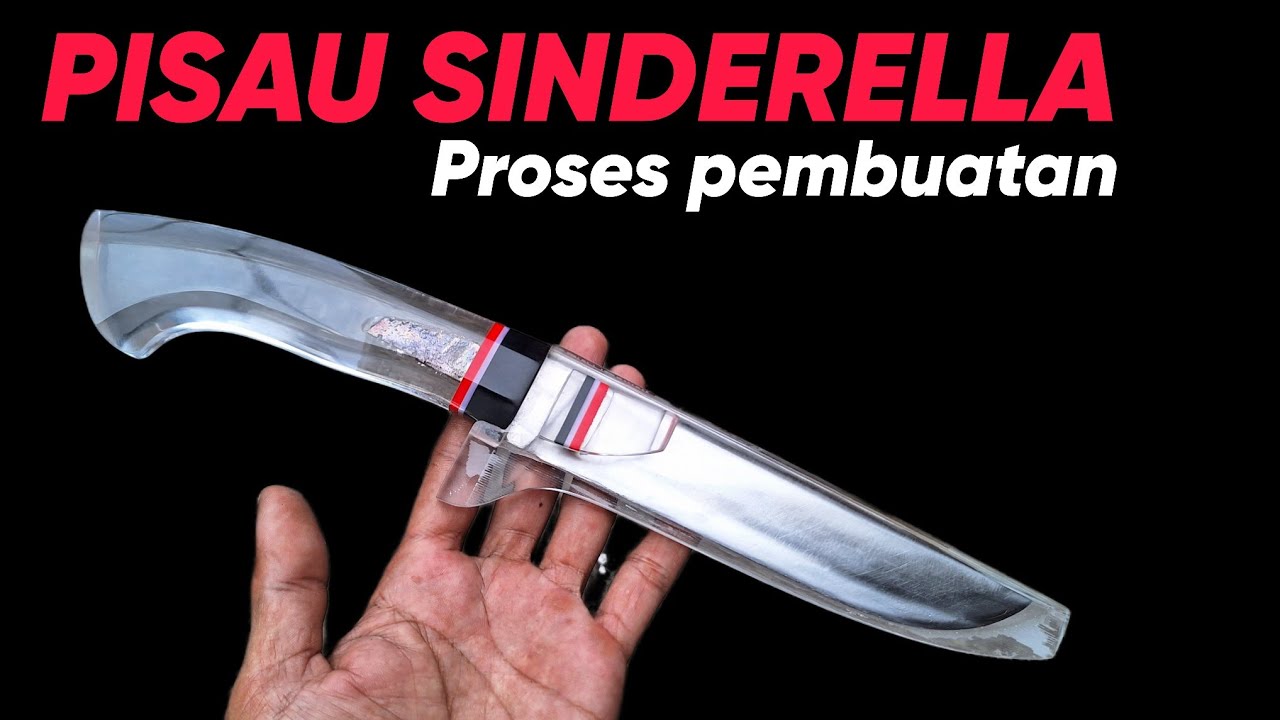 cara membuat gagang dan sarung pisau dari bahan akrilik kaca pesawat.