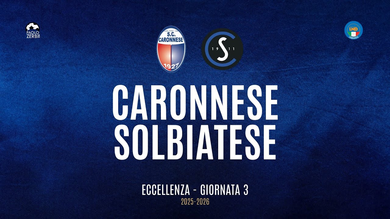 [HIGHLIGHTS] Eccellenza Girone A 25/26 - | Giornata 3 | Caronnese - Solbiatese