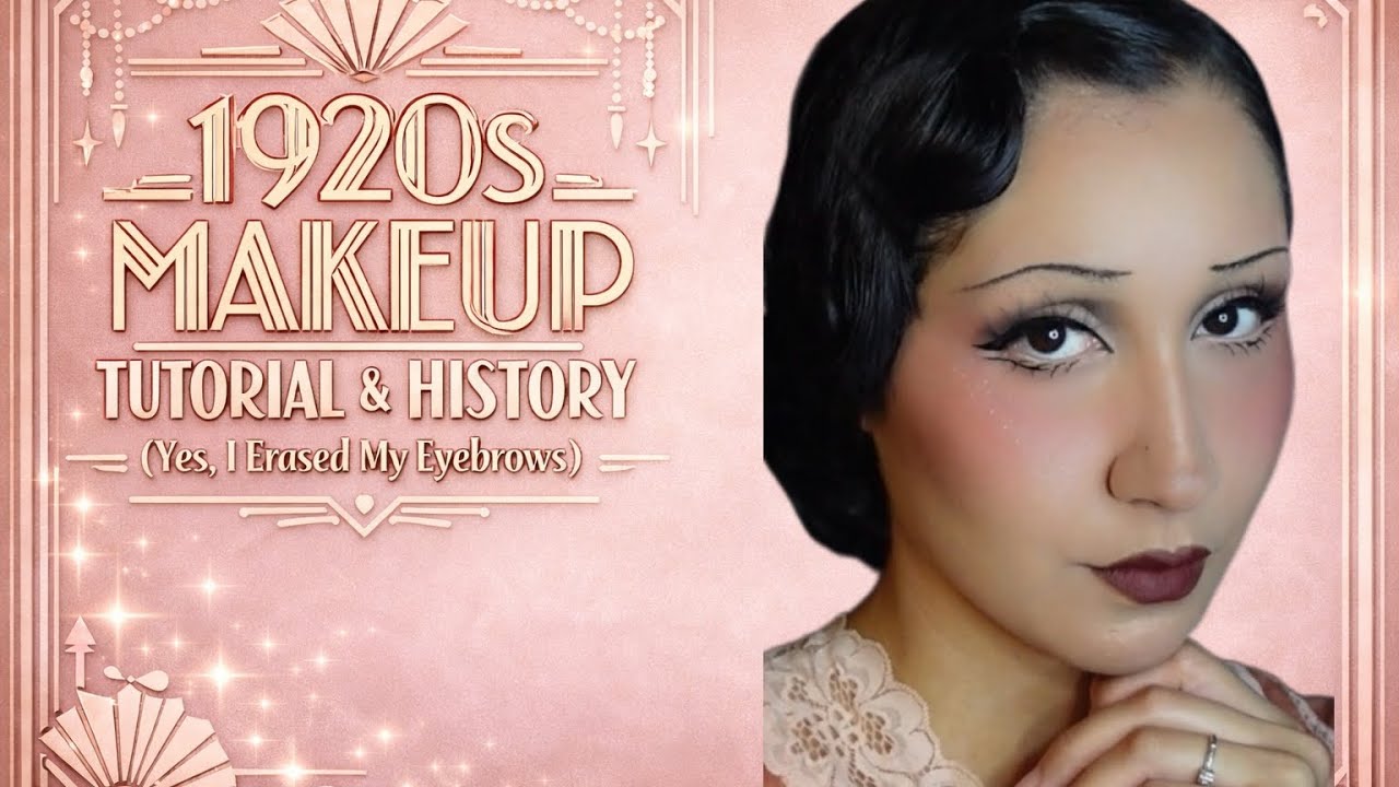 Erasing my eyebrows to try 1920s makeup! FT: rude cosmetics 