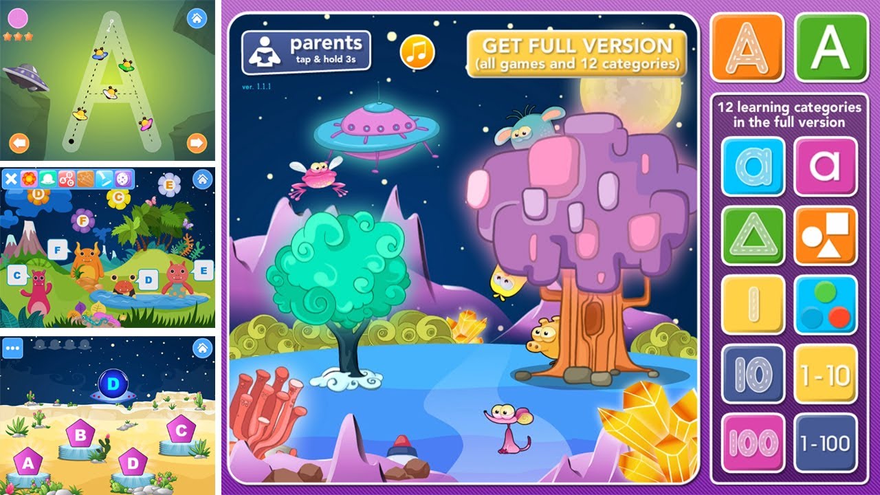 Fun alphabet and more (free to F)  -  Toddler kids games ABC learning for preschool