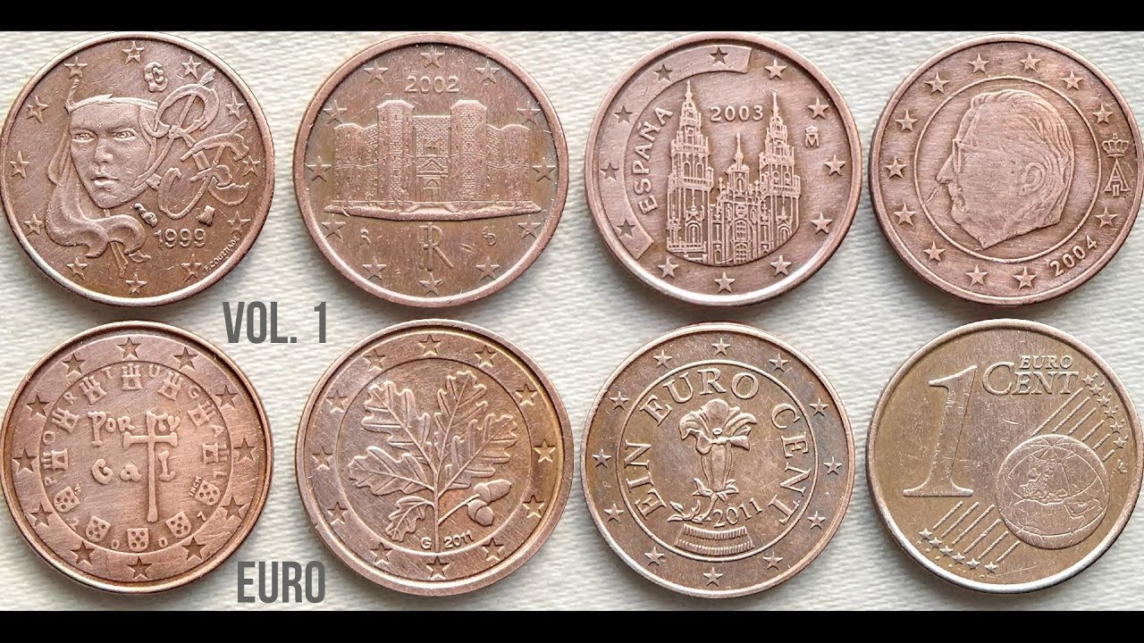 1 EURO CENT Coins of different European Countries | Euro Coins collection - Vol. 1