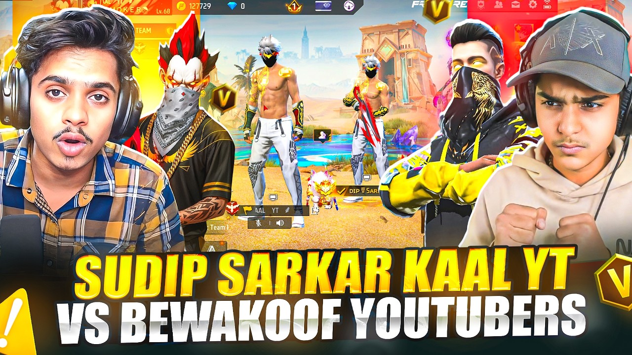 KAAL YT X SUDIP SARKAR WHO IS BEST ? 😱 THEY THEY ARE HACKERS 😬 - FREE FIRE