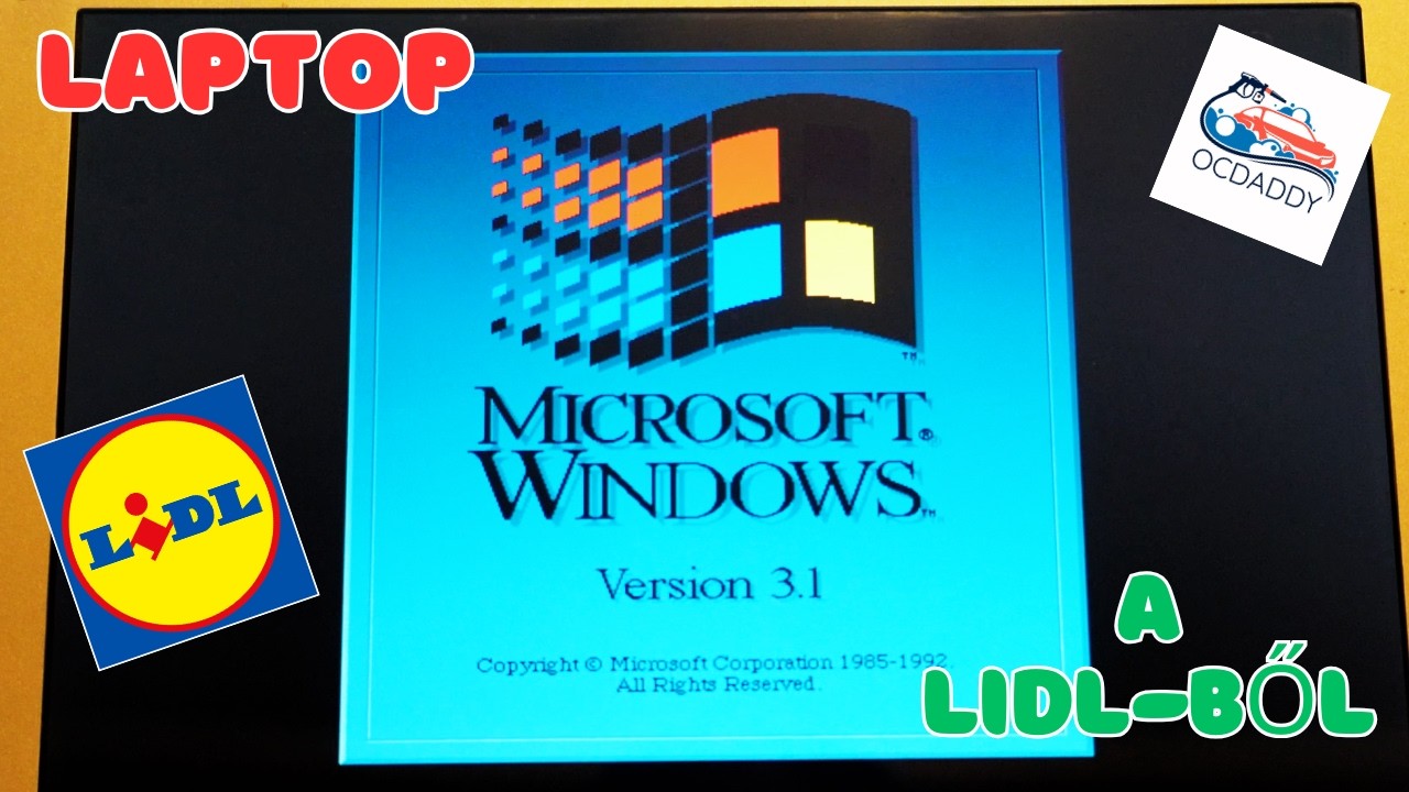 A 899 Eurós laptop a Lidl-ből + minden régi Windows