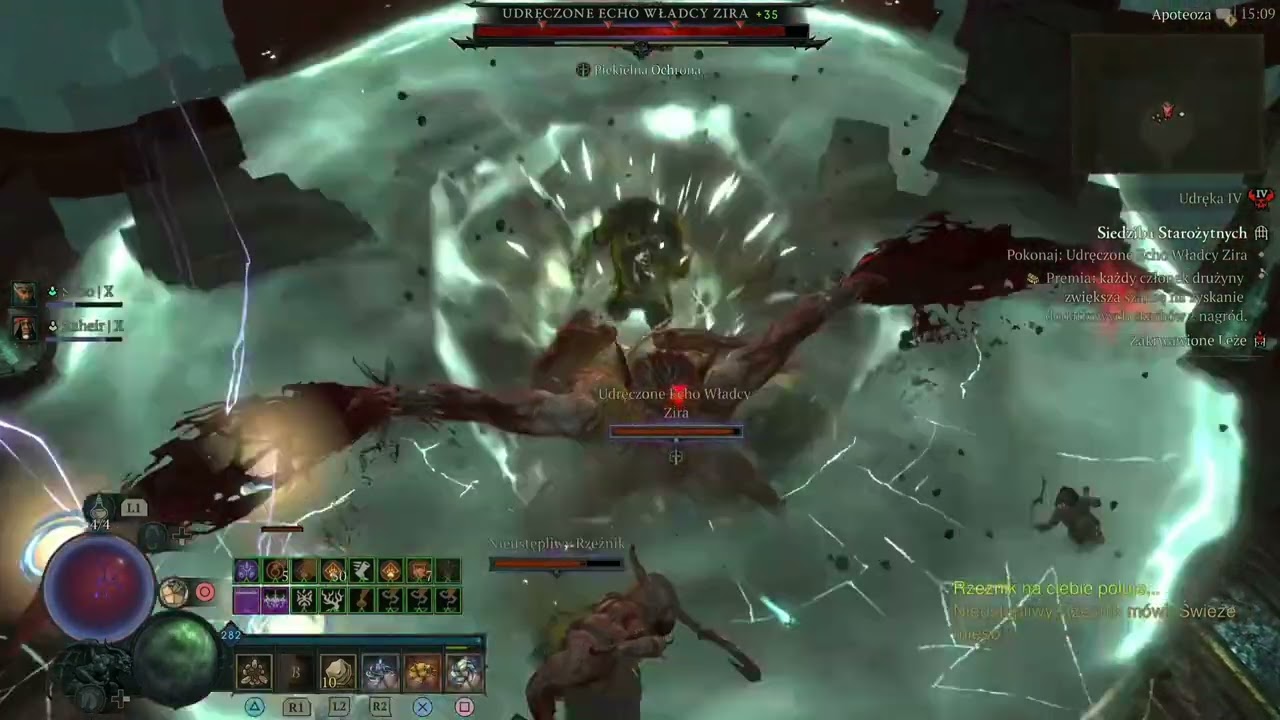 Diablo 4 Druid boulder vs Zir +15, +35 s12