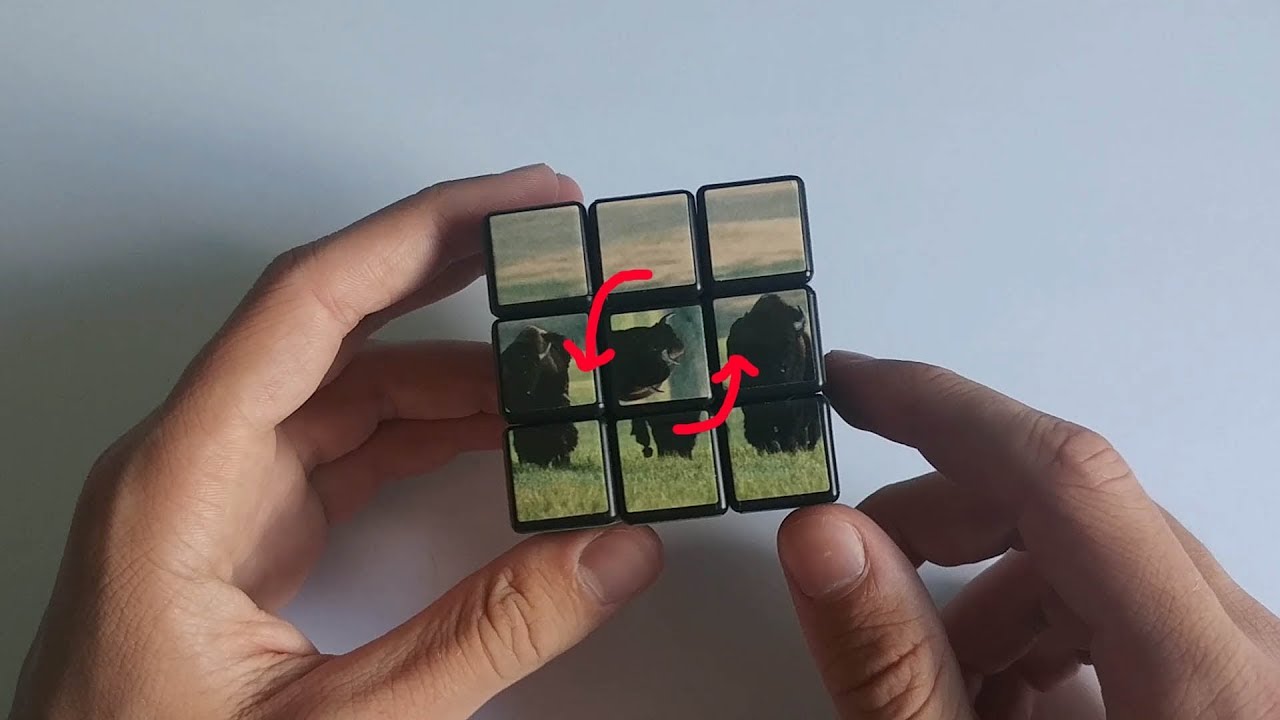 Как зафиксировать центры на кубике с картинками