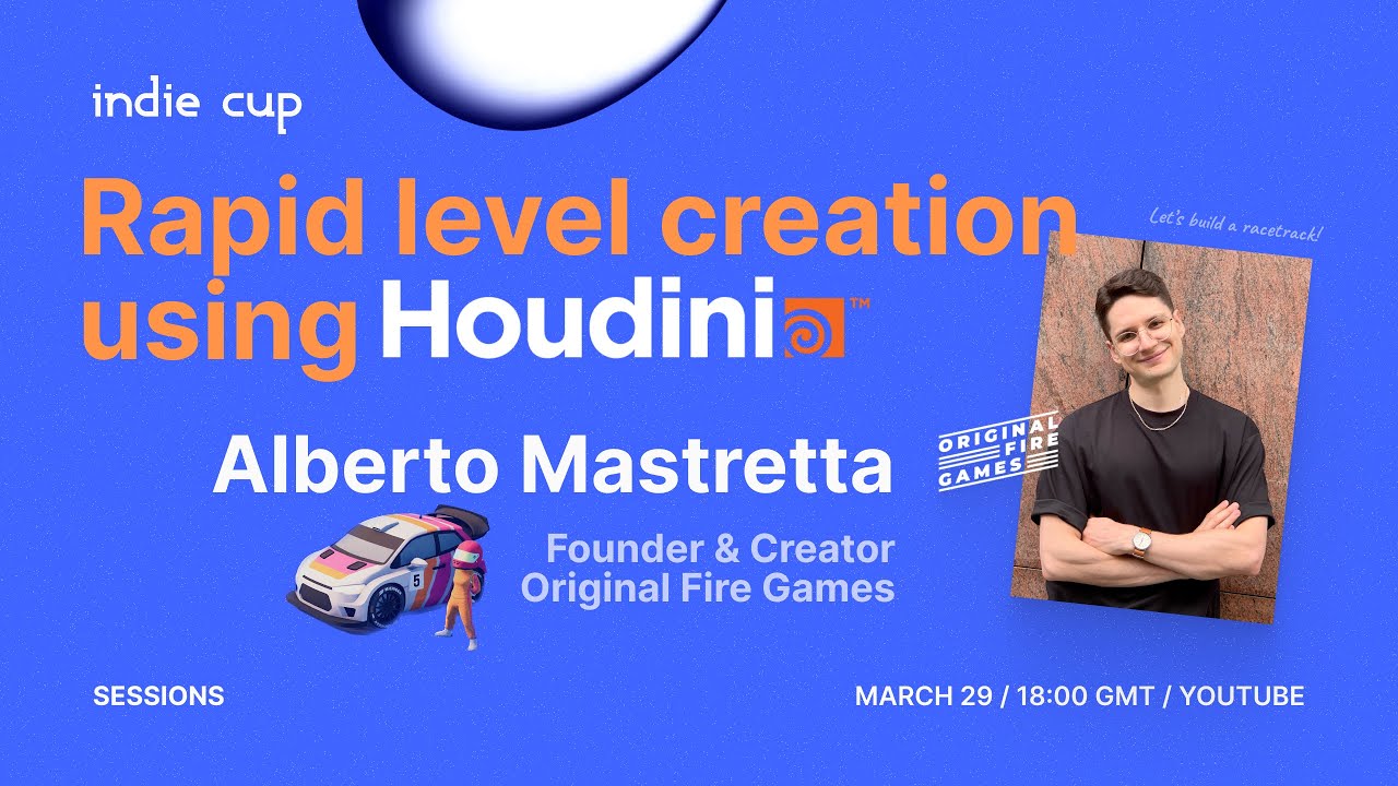 Rapid level creation using Houdini &mdash; Alberto Mastretta, Original Fire Games #IndieCupSessions