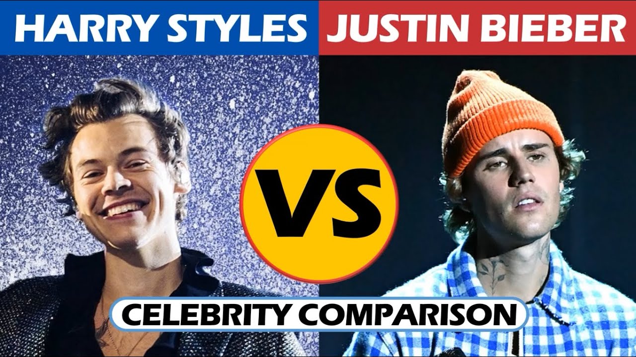 Harry Styles vs Justin Bieber - Celebrity Comparison