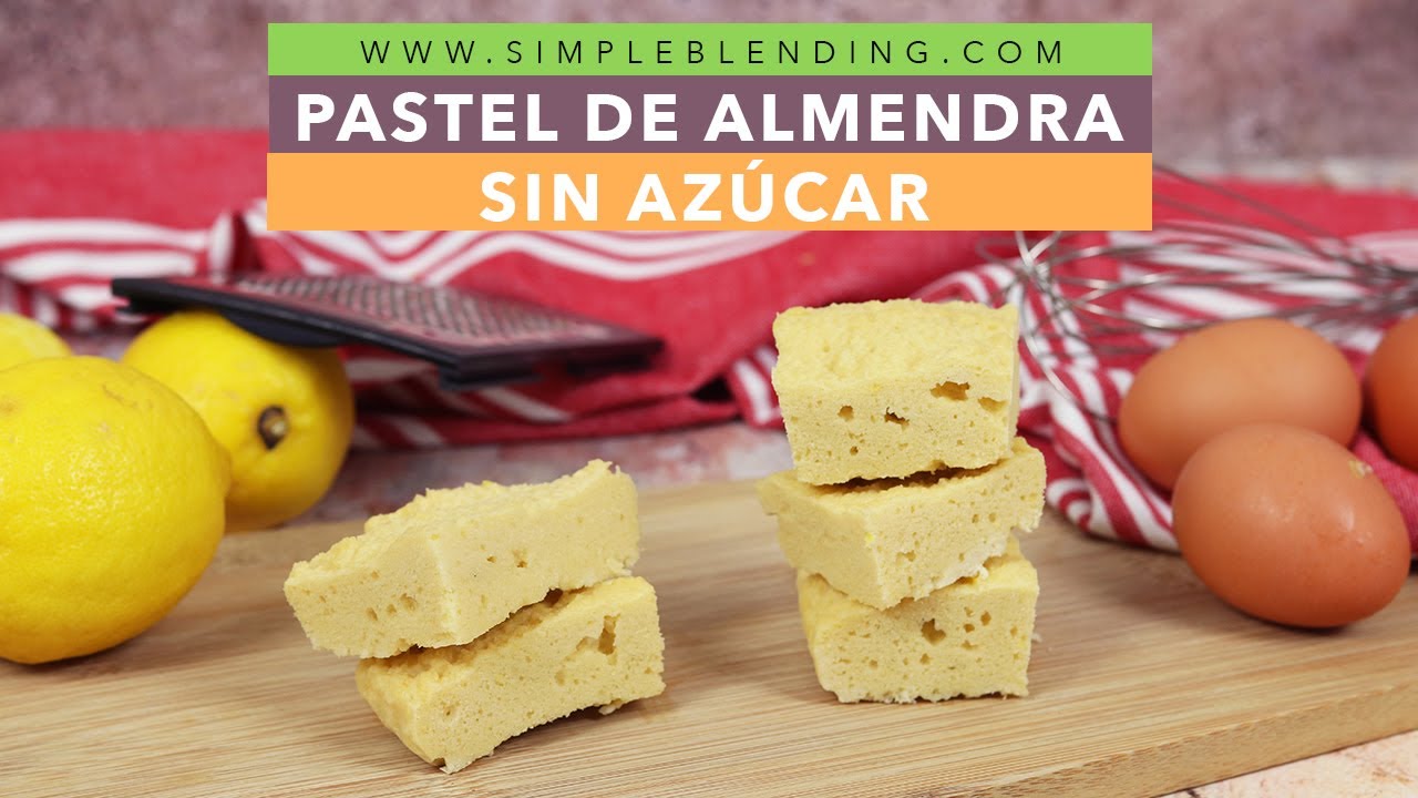 PASTEL DE ALMENDRA CASERO SIN AZÚCAR | Bizcocho keto de almendra muy fácil y rápido
