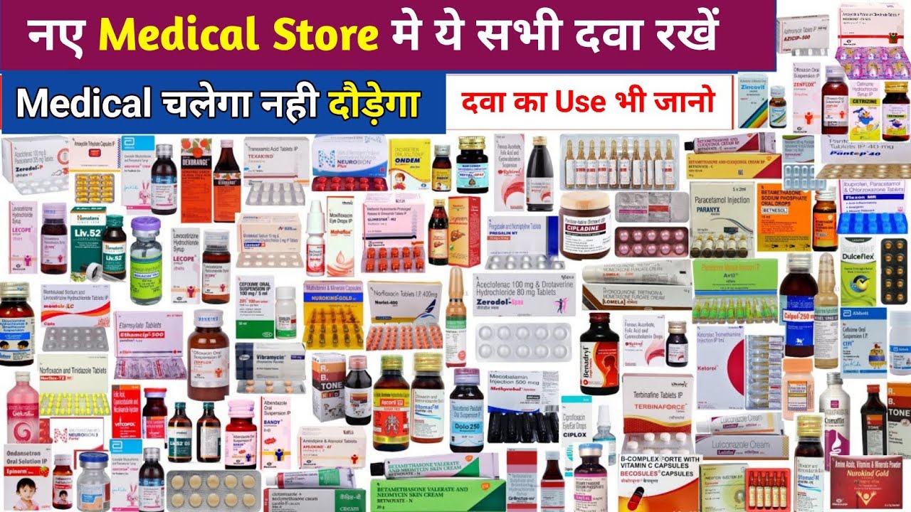 Medicine List For New Medical Store । new medical store medicines list । medical store medicine list