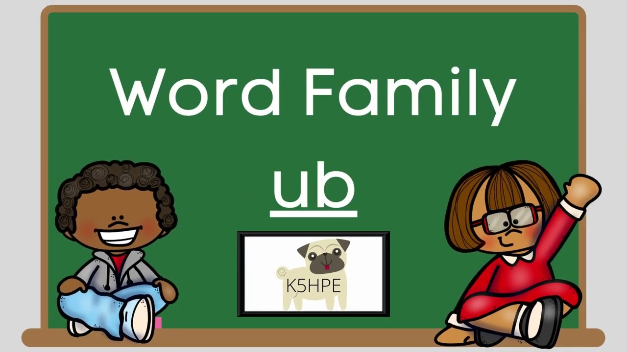 Word Family Ub, Phonics, Phonograms, Reading, Virtual School, Online Learning, Learn to Read, KIDS!!