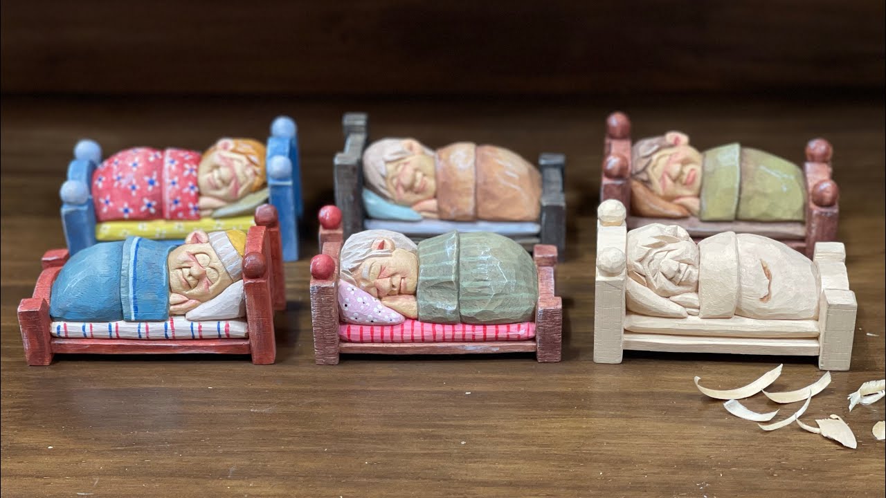 [우드카빙]목각인형 조각하기-잠자는 아이 woodcarving-sleeping