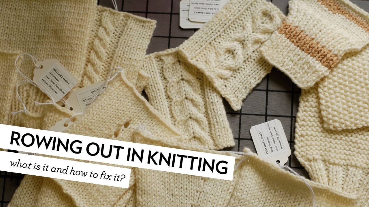 Rowing Out in Knitting! Why does my stockinette knitting look uneven and how to fix it?