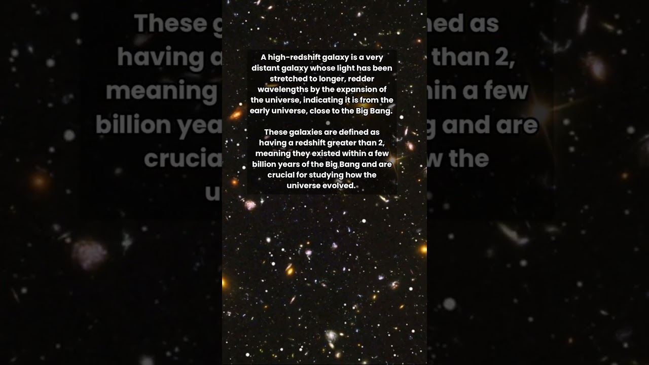 High-Redshift Galaxies: Windows Into the Early Universe 🔭