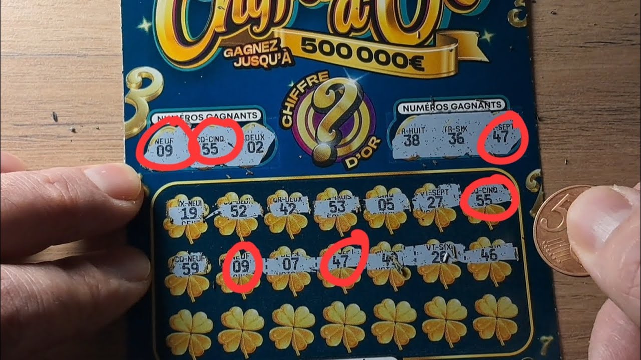 Nouveau grattage FDJ Chiffre d'Or... ça commence très bien 😍😍😍