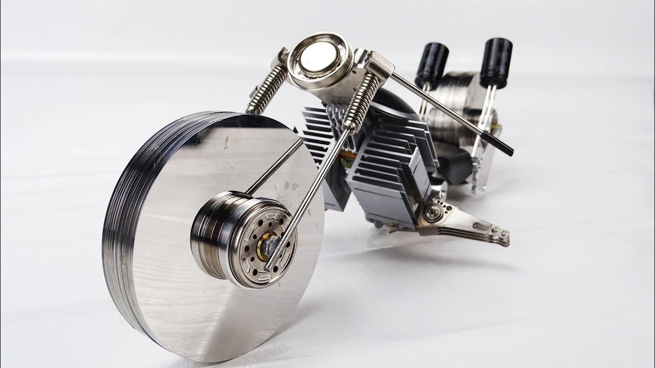 Motorcycle Made Out Of Recycled Computer Parts - Diy Project