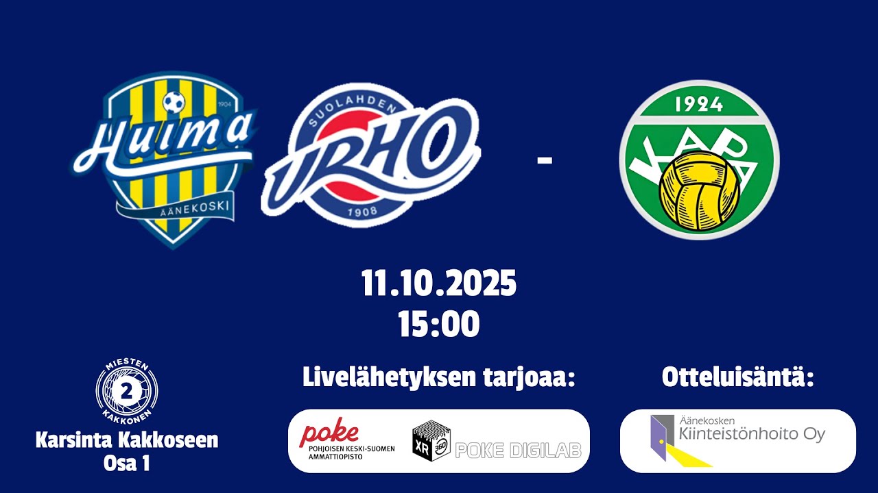 HuimaUrho - KaPa | Karsinta Kakkoseen, Osa 1 | 11.10.2025