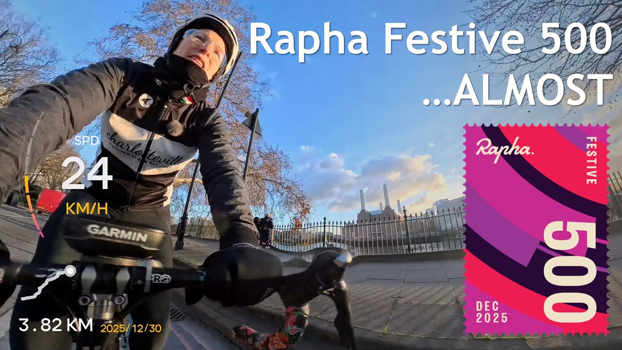 Lessons learned from ALMOST completing the Rapha Festive 500 cycling challenge - what went wrong?