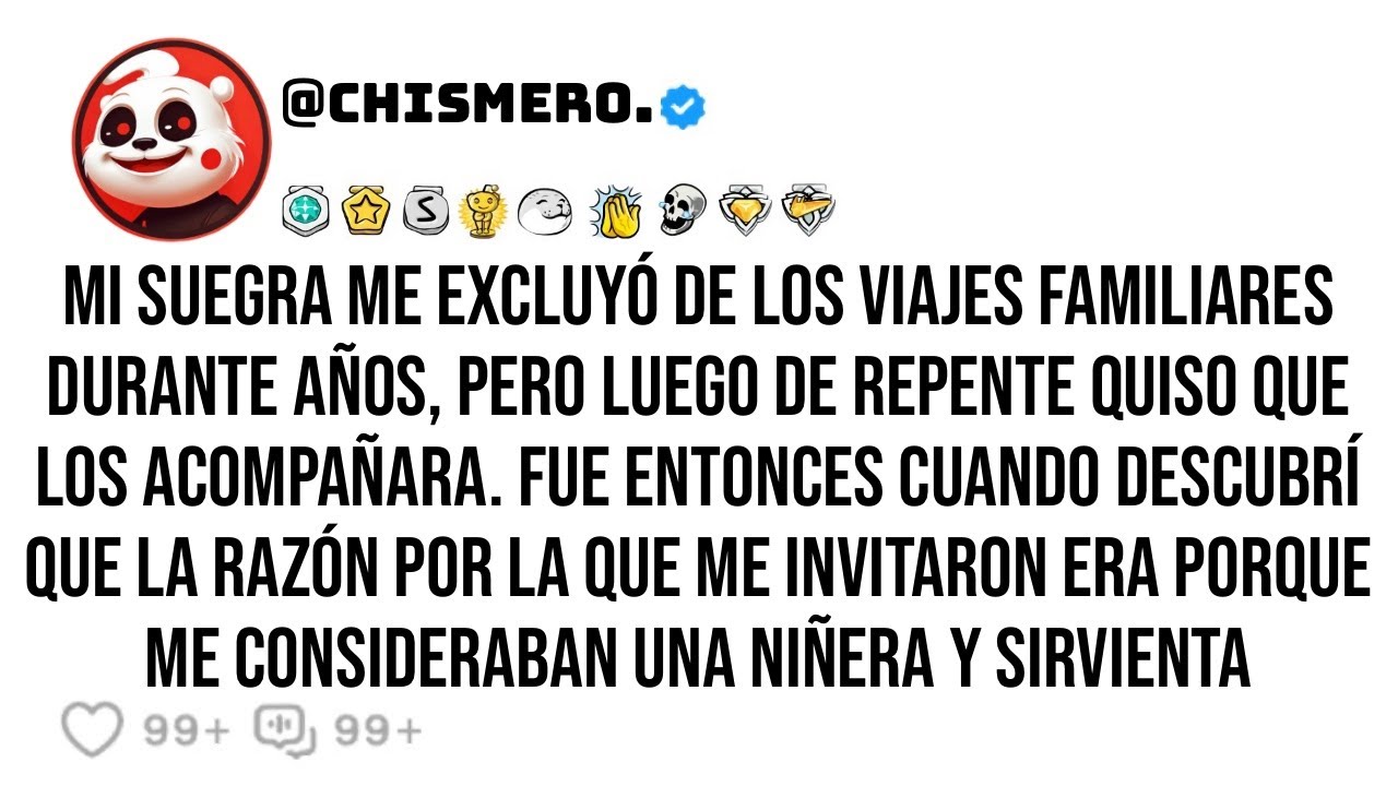 Mi suegra me excluyó de los viajes familiares durante años, pero luego de repente quiso que los...