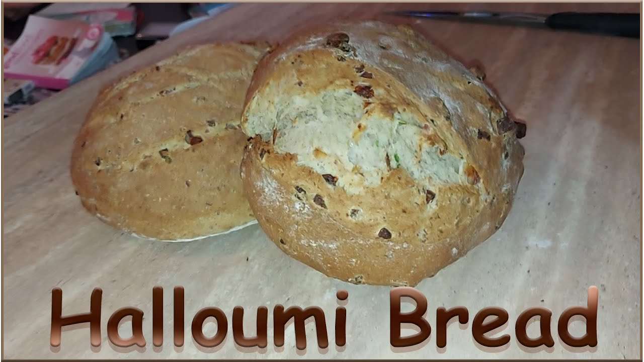Homemade Crispy Halloumi Cheese bread